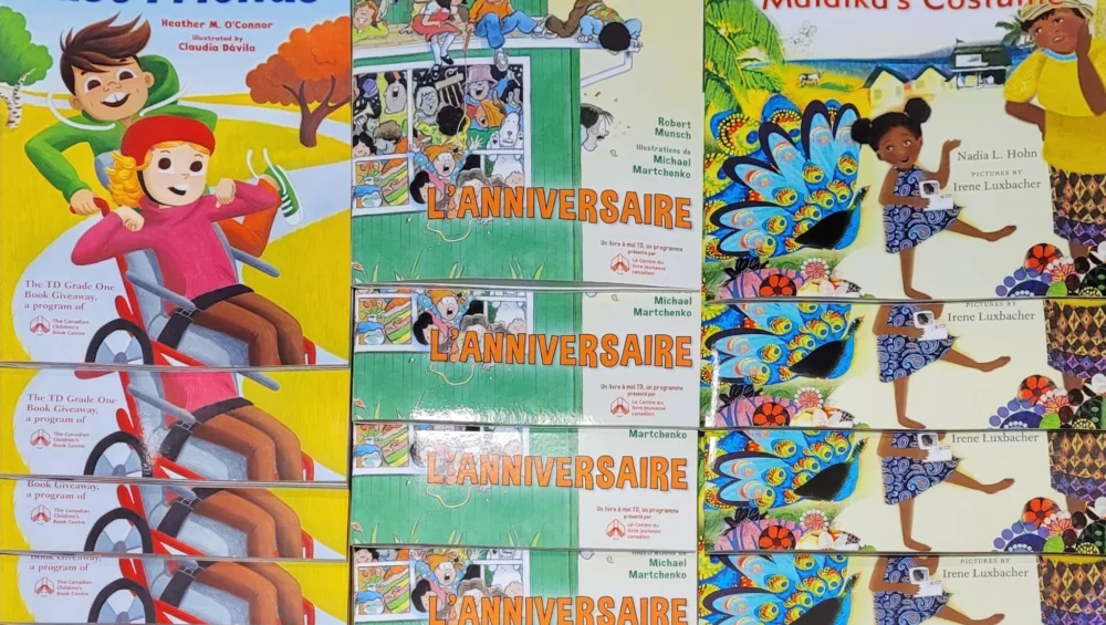 Canadaian Childrens book centre donated books