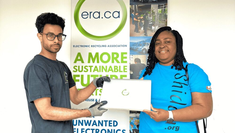 Era donated laptions to shidaa foundation