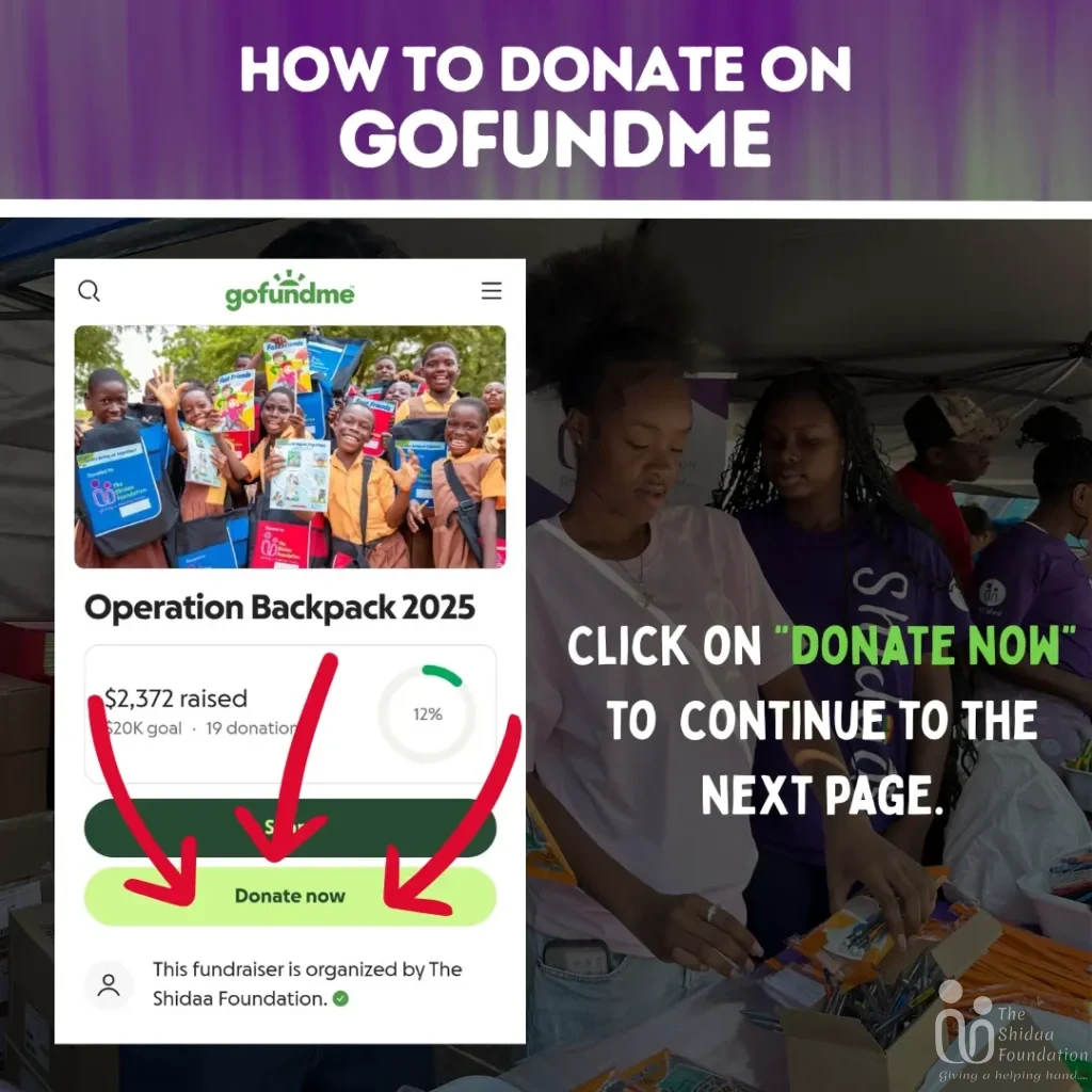 Gofund me donate button