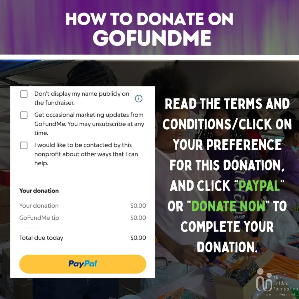 Read terms and condition gofund me