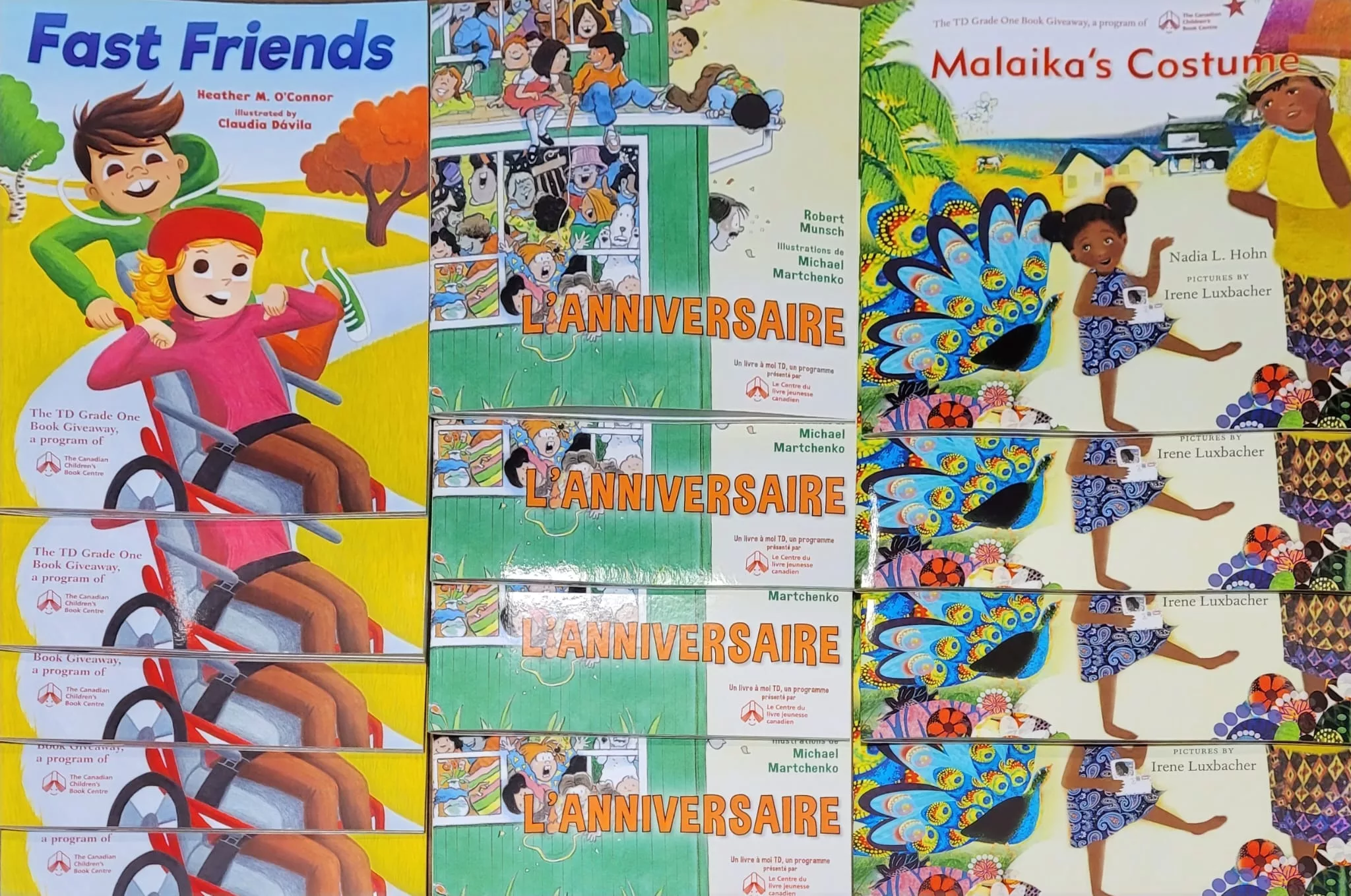 Canadaian Childrens book centre donated books