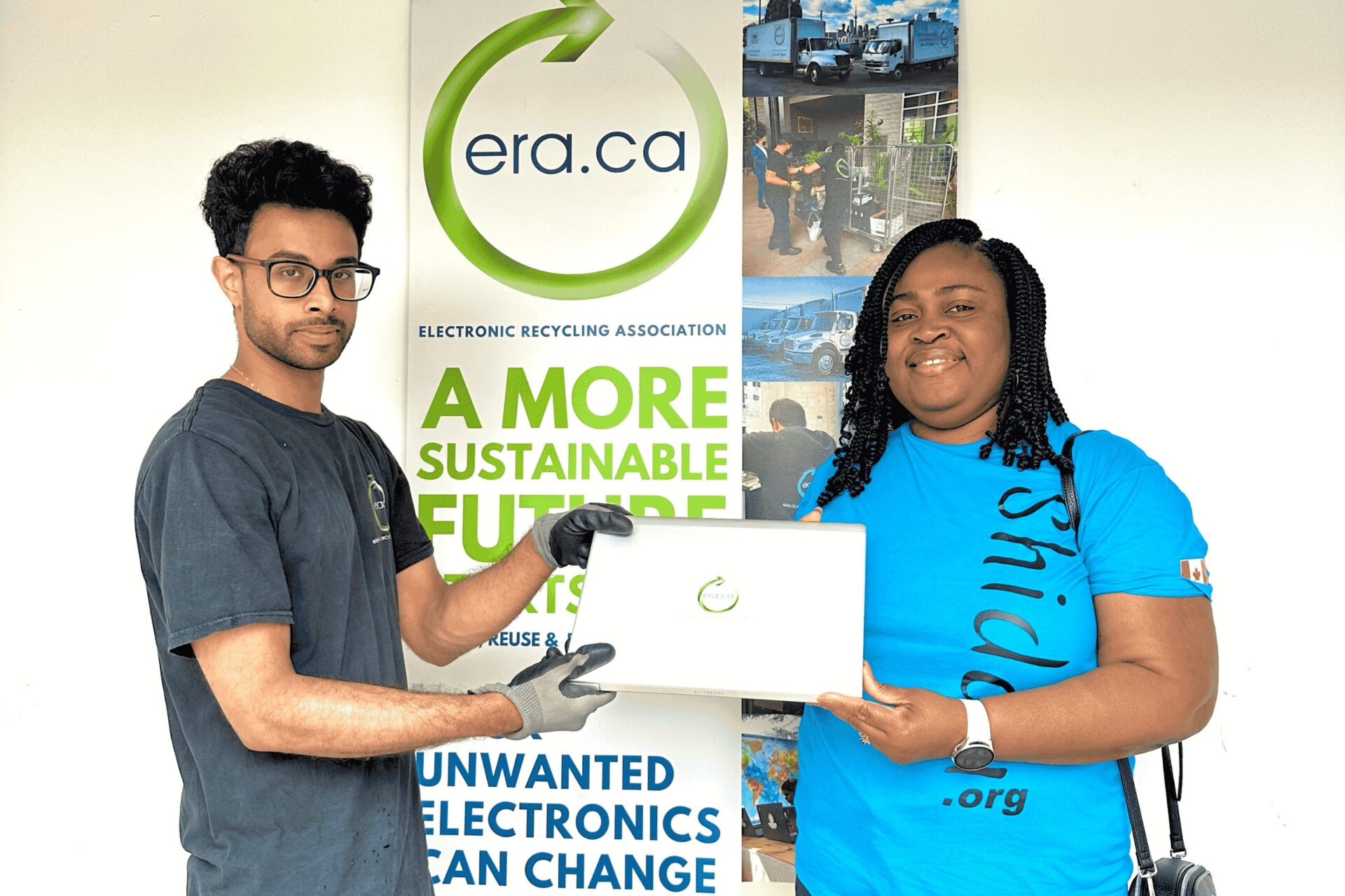 Era donated laptions to shidaa foundation