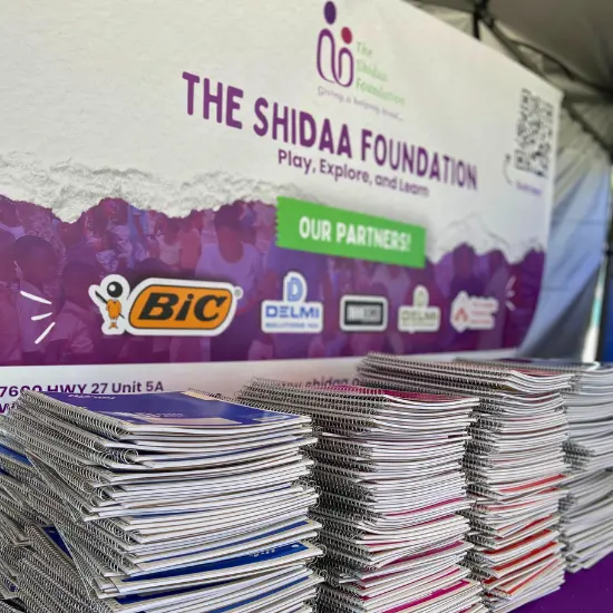 School supplies donation